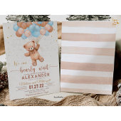 Invitation Baby shower Ours Teddy On Peut Bearly W