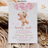 Invitation Baby shower Ours Teddy On Peut Bearly W