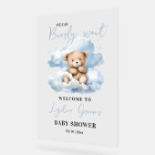 Invitation Baby shower Ours Teddy, Peut Attendre R (Angle)