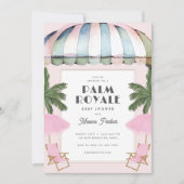 Invitation Baby shower Palm Royale (Devant)
