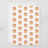 Invitation Baby shower Pampers et Pancakes (Dos)