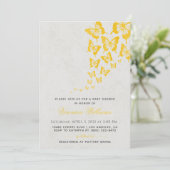 Invitation Baby shower papillon (Debout devant)