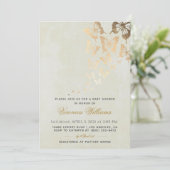Invitation Baby shower papillon (Debout devant)