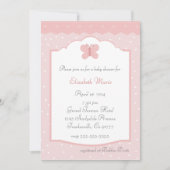 Invitation  Baby Shower Papillon (Devant)