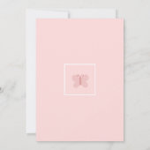 Invitation  Baby Shower Papillon (Dos)