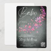 Invitation Baby-shower papillon (Devant / Derrière)