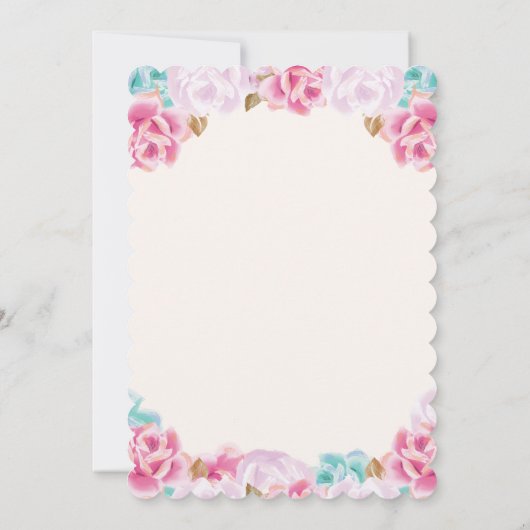 Invitation Baby shower papillon (Dos)