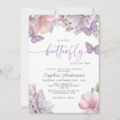Invitation Baby-Shower Papillon (Devant)