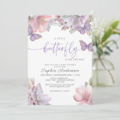 Invitation Baby-Shower Papillon (Debout devant)