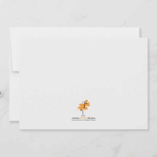 Invitation Baby shower - Papillon (Dos)