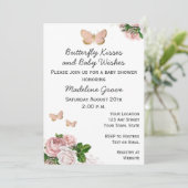 Invitation Baby shower papillon (Debout devant)