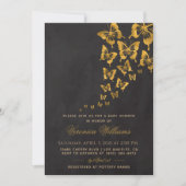 Invitation Baby shower papillon (Devant)