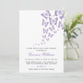 Invitation Baby shower papillon (Debout devant)