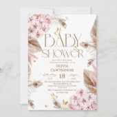 Invitation Baby Shower Papillon (Devant)