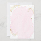 Invitation Baby shower papillon Bingo Jeu Rose Gold Girl (Dos)