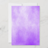 Invitation Baby shower papillon floral Lavender (Dos)