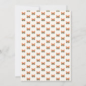 Invitation Baby Shower Papillon Minimaliste Moderne (Dos)