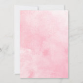 Invitation Baby shower papillon rose et pourpre (Dos)