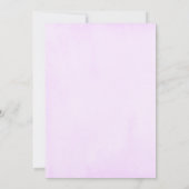 Invitation Baby shower papillon rose et violet en argent (Dos)