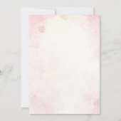 Invitation Baby shower papillon rose Jardin floral (Dos)