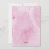 Invitation Baby shower papillon rose pourpre (Dos)