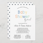 Invitation Baby shower par courrier (Devant / Derrière)