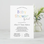 Invitation Baby shower par courrier (Debout devant)