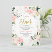 Invitation Baby shower par courrier (Debout devant)