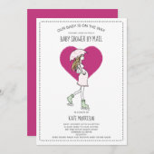 Invitation Baby shower par courrier (Devant / Derrière)