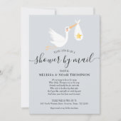 Invitation Baby Shower par courrier à longue distance neutre  (Devant)