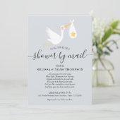 Invitation Baby Shower par courrier à longue distance neutre  (Debout devant)