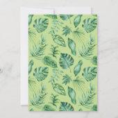 Invitation Baby shower par courrier Les animaux de la jungle  (Dos)