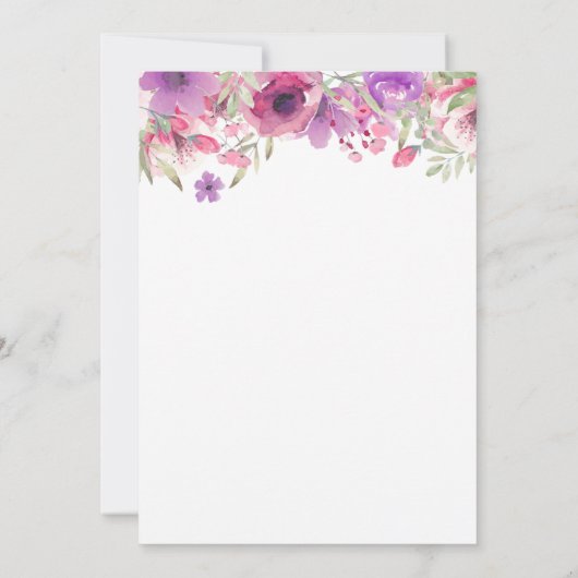 Invitation Baby shower Par Courrier Longue Distance Parsemer (Dos)