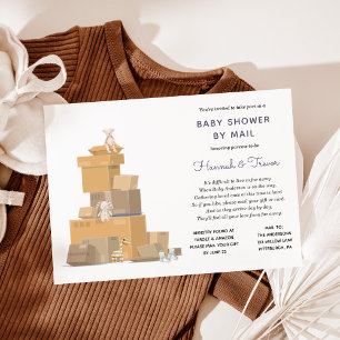 Invitation Baby shower par courrier neutre