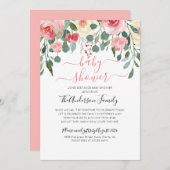 Invitation Baby shower Par Intervalle De Courrier (Devant / Derrière)