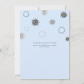 Invitation Baby shower par Mail BABY SON COVID OUTSIDE Blue (Dos)