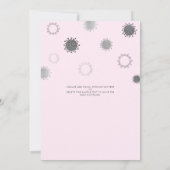 Invitation Baby shower par Mail BABY SON COVID OUTSIDE Rose (Dos)