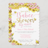 Invitation Baby shower par Mail Bee (Devant / Derrière)