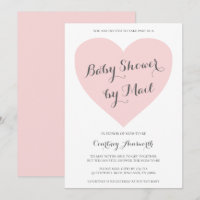 Baby shower Par Mail Cute Rose Heart Girl