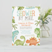 Invitation Baby shower par Mail Dinosaur (Debout devant)