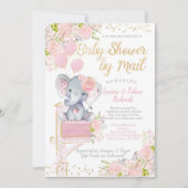 Invitation Baby shower par Mail Elephant (Devant)