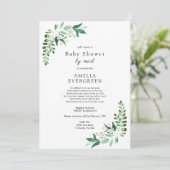 Invitation Baby shower par Mail Greenery (Debout devant)