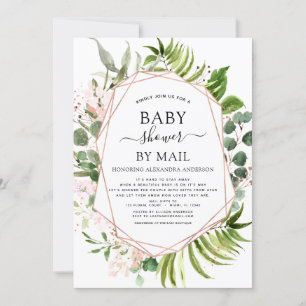 Invitation Baby shower par Mail Greenery Botanical Eucalyptus
