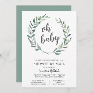 Invitation Baby shower Par Mail Oh Baby Genre Neutre