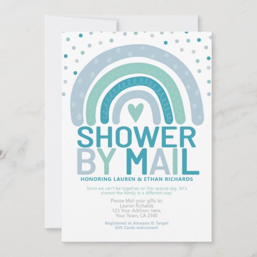 Invitation Baby shower par Mail Rainbow (Devant)