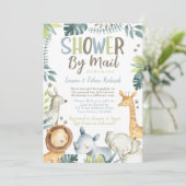 Invitation Baby shower par Mail Safari (Debout devant)