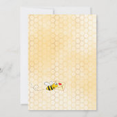 Invitation Baby shower par maman mail à être jaune fleuri (Dos)