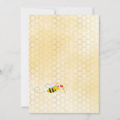 Invitation Baby shower par maman mail à être jaune floral fil (Dos)