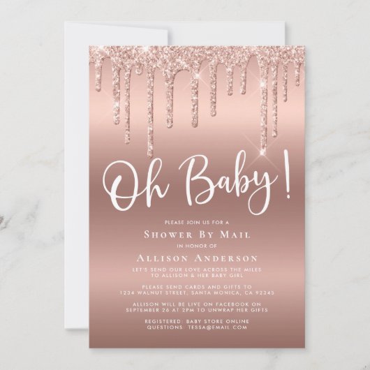 Invitation baby shower par Parties scintillant de courrier Ro (Devant)