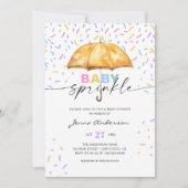 Invitation Baby shower parapluie pour bébés (Devant)